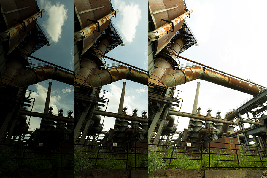 Entwicklungswege Lightroom Landschaftspark Duisburg Nord 02