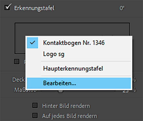 Lightroom, Logo, einbinden, drucken, 01