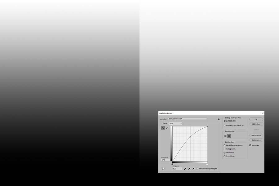 Maske, Maskierungen, Verläufe, Maskierung, Verlauf, Gradationskurve, Photoshop, 02